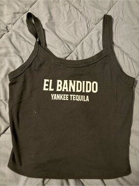 El Bandido Yankee Tequila Black Tank Top